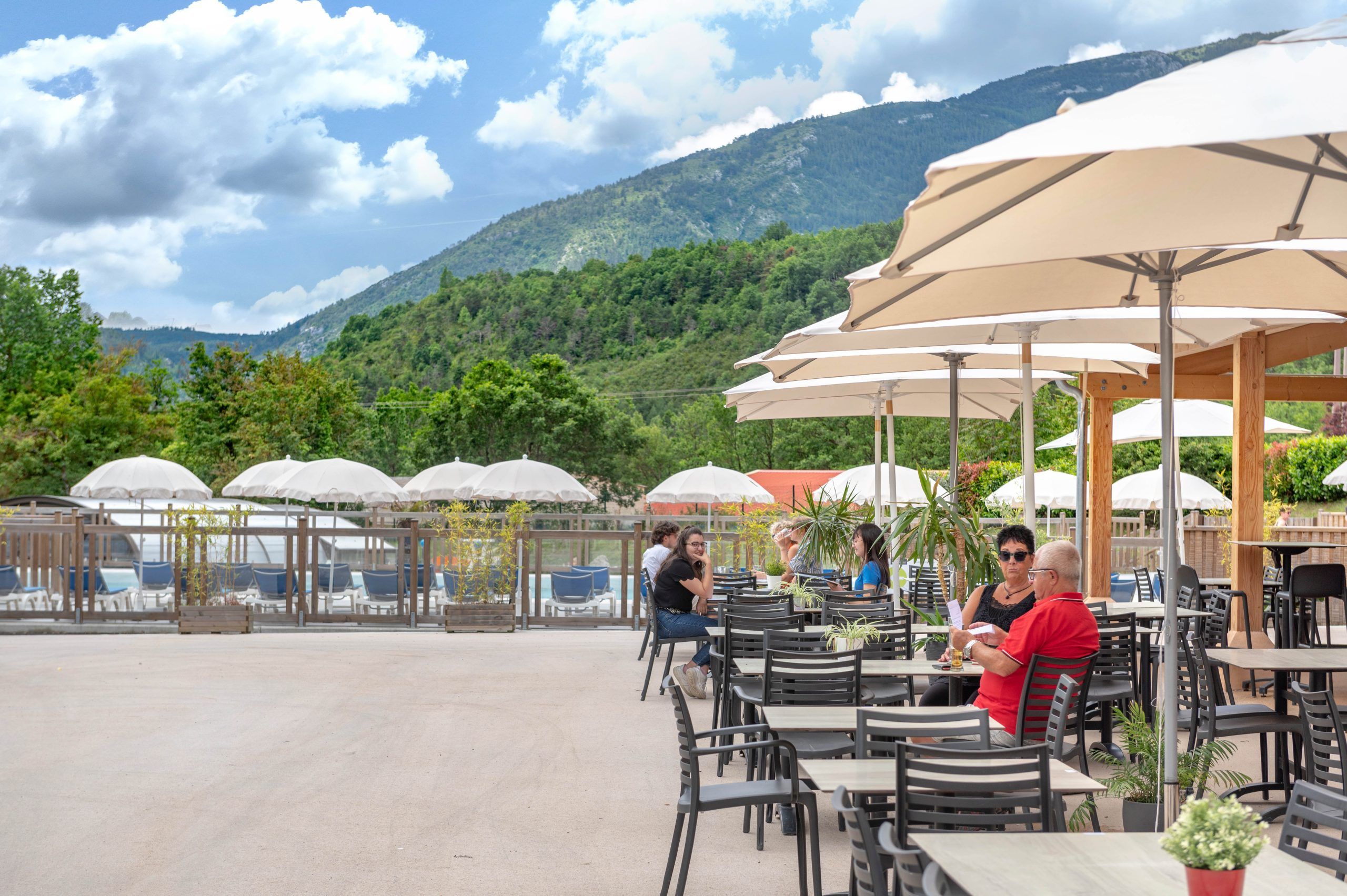 Camping Castellane Ciela Village Terra Verdon Terrasse