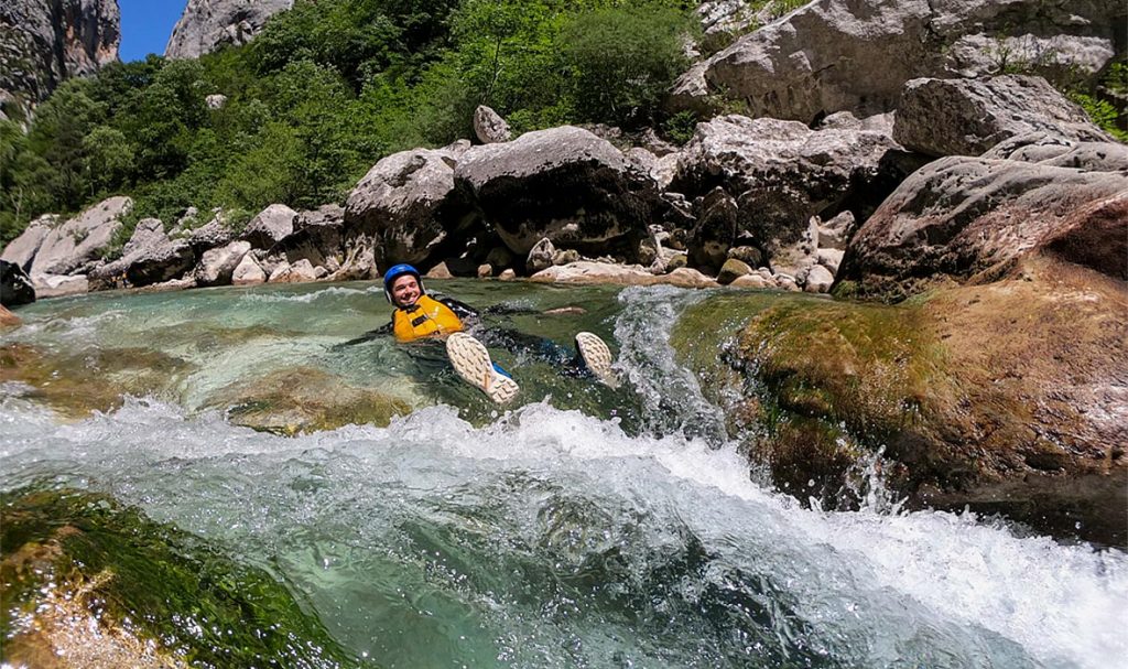 sport eau vive canyons verdon randonnée aquatique